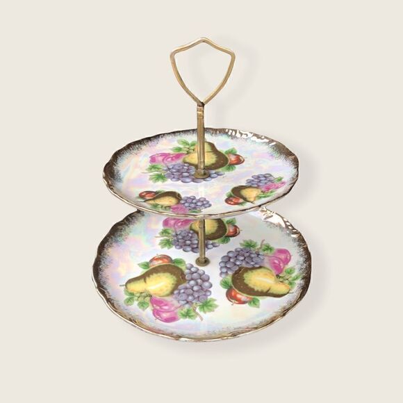 VINTAGE Tea Tier/ Dessert, Cheese Tray/ Jewelry Holder - Picture 1 of 7